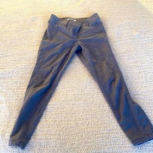 Loft Melissa Grey Cropped Pants, Size 2P